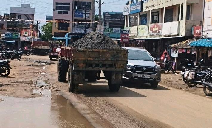 కలిదిండిలో ఆగని ఖద్దర్ మైనింగ్ దందా.... రెవిన్యూ అండా
