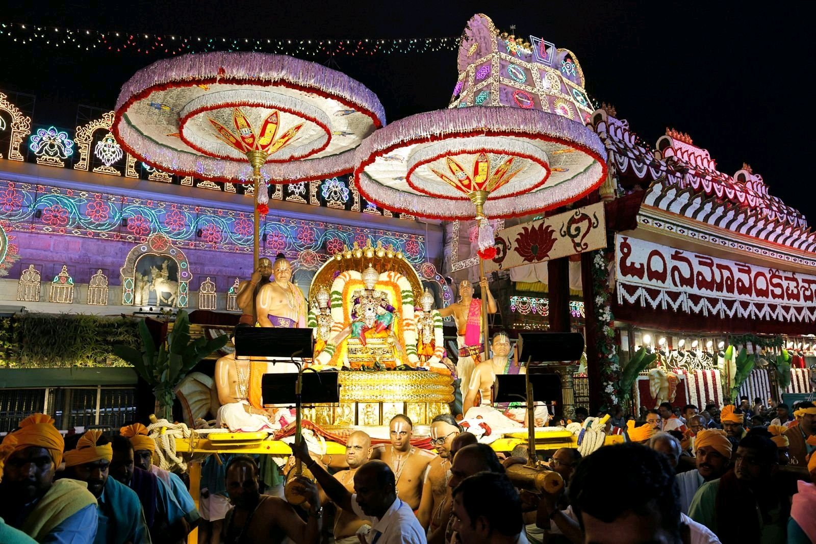 పెద్దశేష వాహనంసేవలో విహరించిన శ్రీనివాసుడు