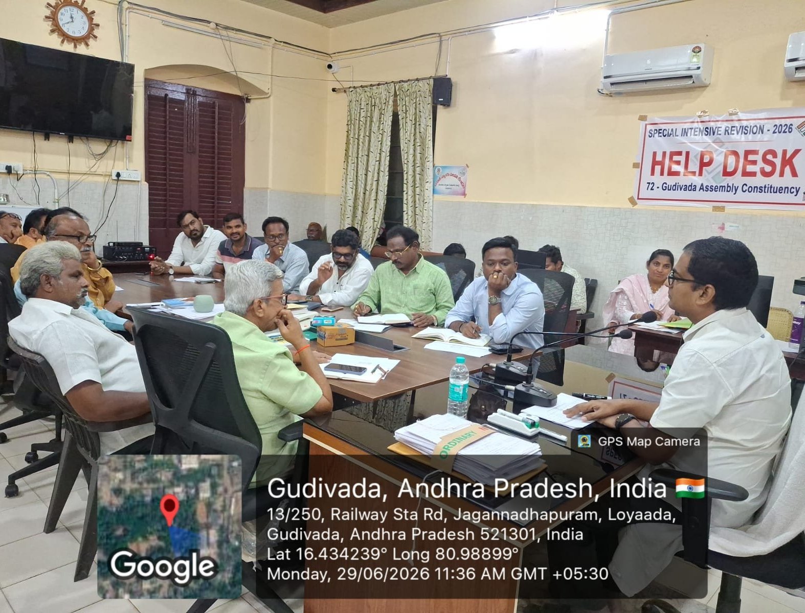 ఆర్డిఓ కార్యాలయం నందు గుర్తింపు పార్టీ నేతలతో సమావేశం