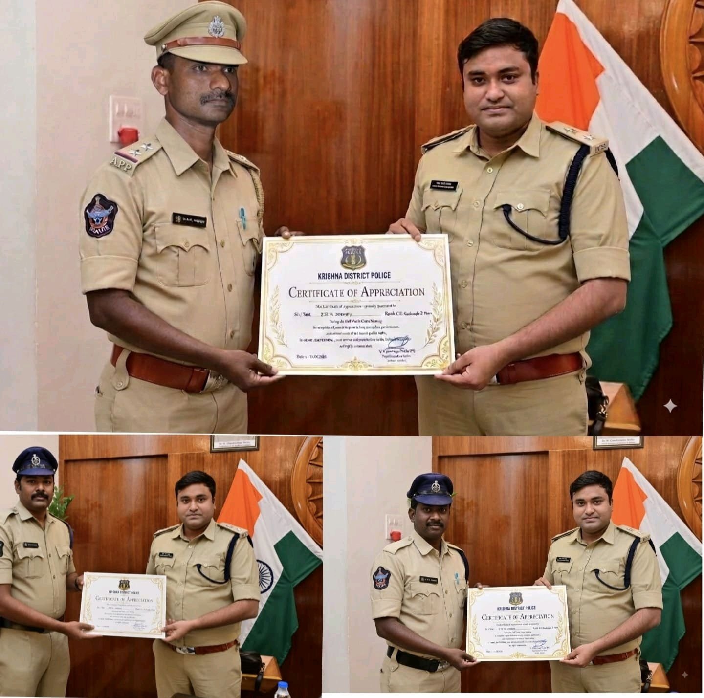 క్రైమ్ డిటెక్షన్‌లో గుడివాడ పోలీసులకు ప్రశంసా పత్రాలు