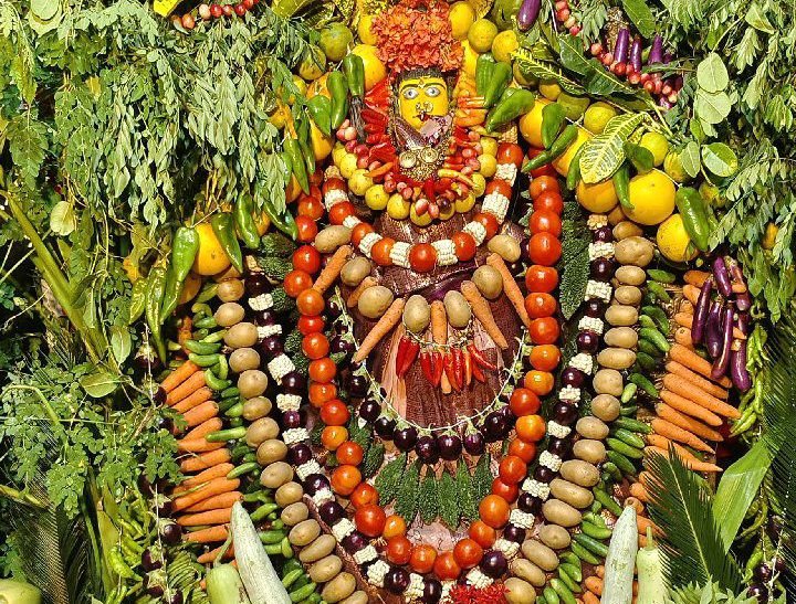 శాఖంబరి దేవిగా దర్శనం యిచ్చిన లోకమాత పార్వతి దేవి