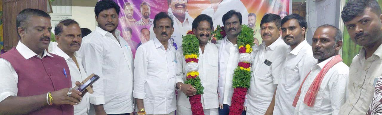 బుల్లెట్ ధర్మారావు కు ఘనంగా స్వాగతం పలికిన కర్ణాటక జనసేన