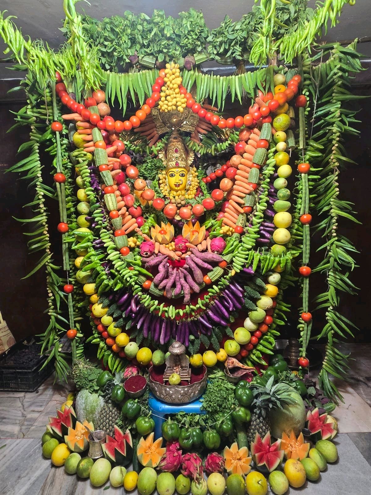 శాకాంబరీ దేవి గా దర్శనమిచ్చిన శ్రీ బాల చాముండిక అమ్మ వారు