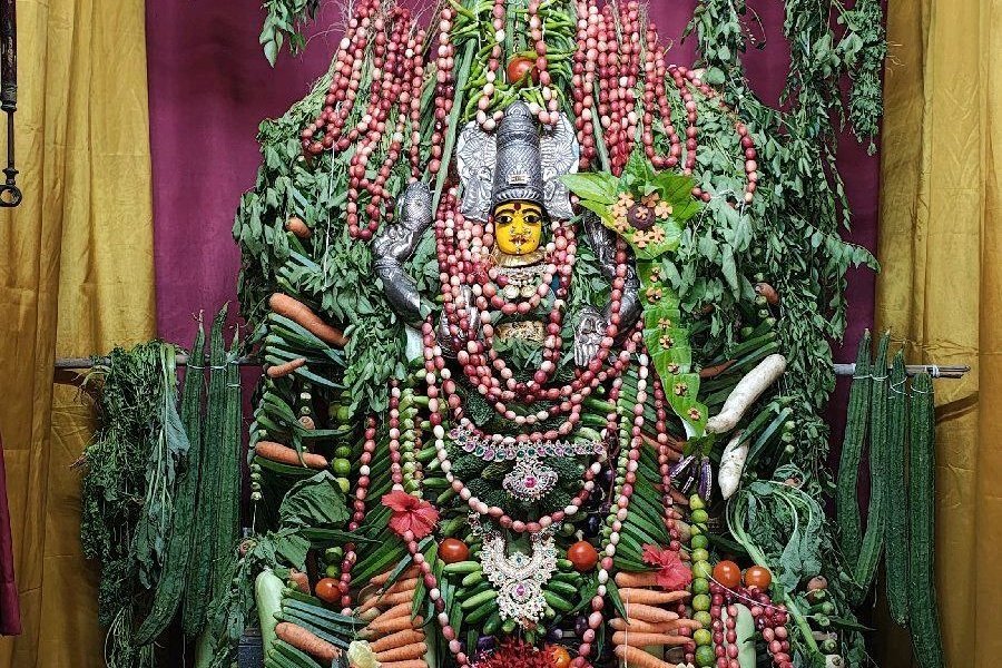 పెదఎరిగిపాడులో శాకంబరి అవతారంలో దర్శనమిచ్చిన అమ్మవారు