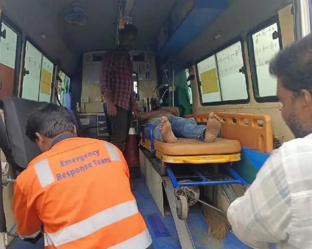 గండేపల్లి లో రోడ్డు ప్రమాదం.. ఇద్దరికి గాయాలు..