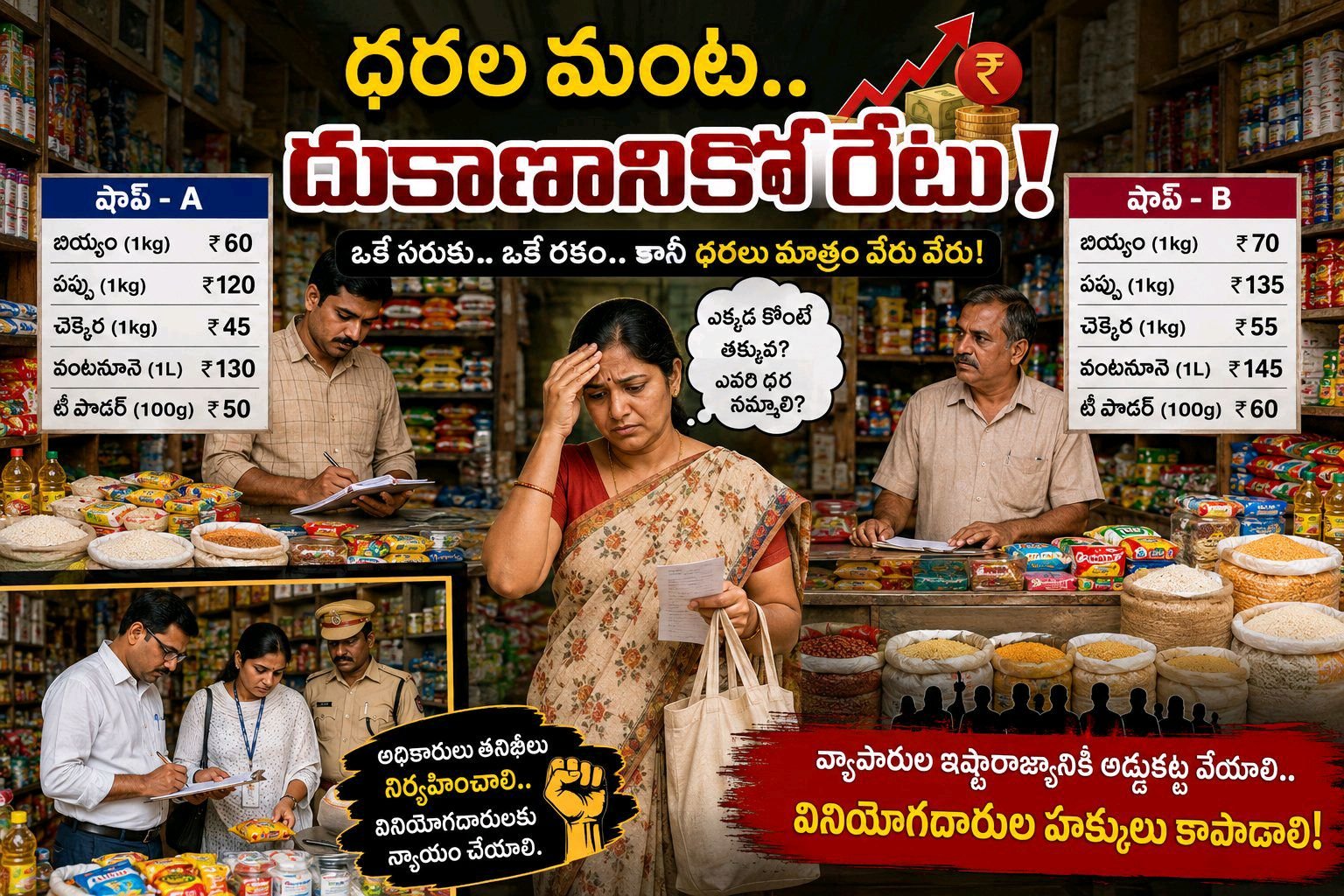 సీతారామపురం లో సీత్రమైనపలాసరుకుల ధరలు