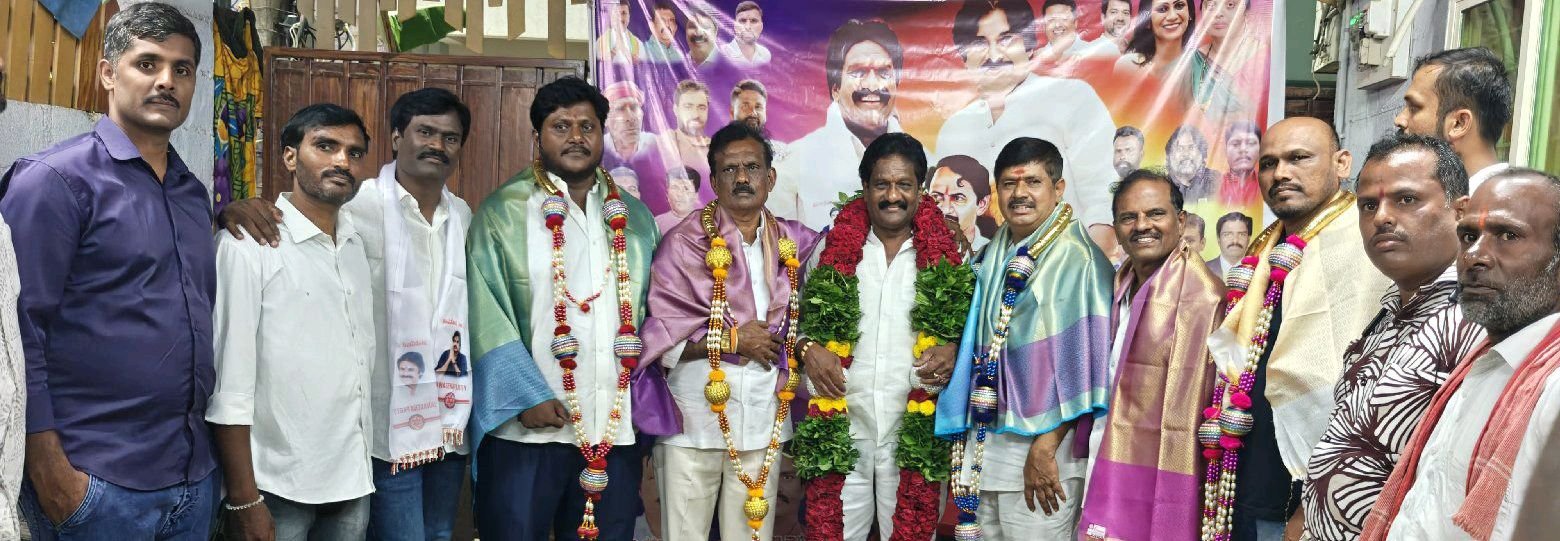బుల్లెట్ ధర్మారావు కు ఘనంగా స్వాగతం పలికిన కర్ణాటక జనసేన