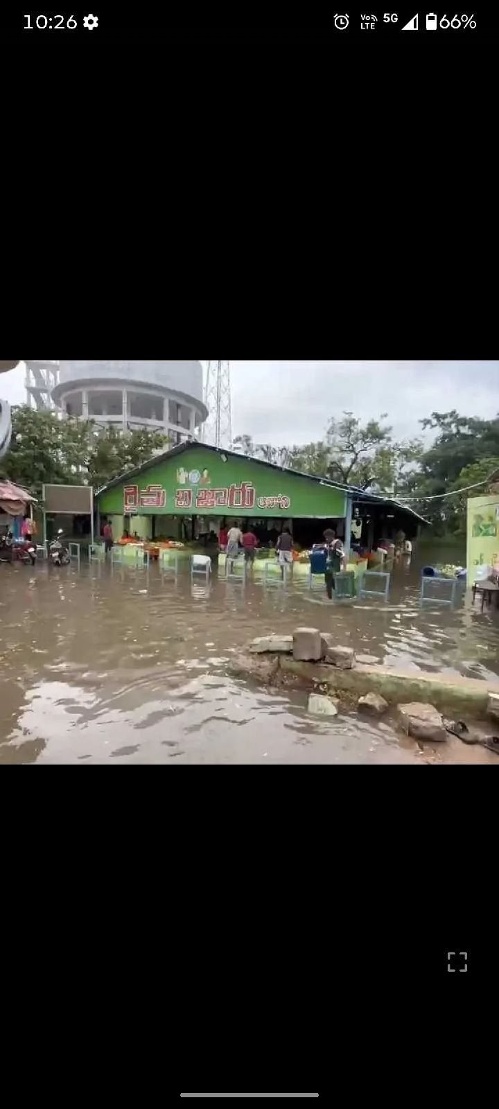 ఆదోని:వర్షం తో రైతు బజార్ నీటి మయం