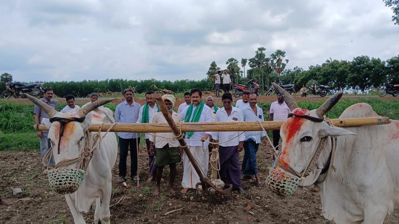 ఏరువాక పౌర్ణమిలో కార్యక్రమంలో పాల్గొన్న దేవినేని