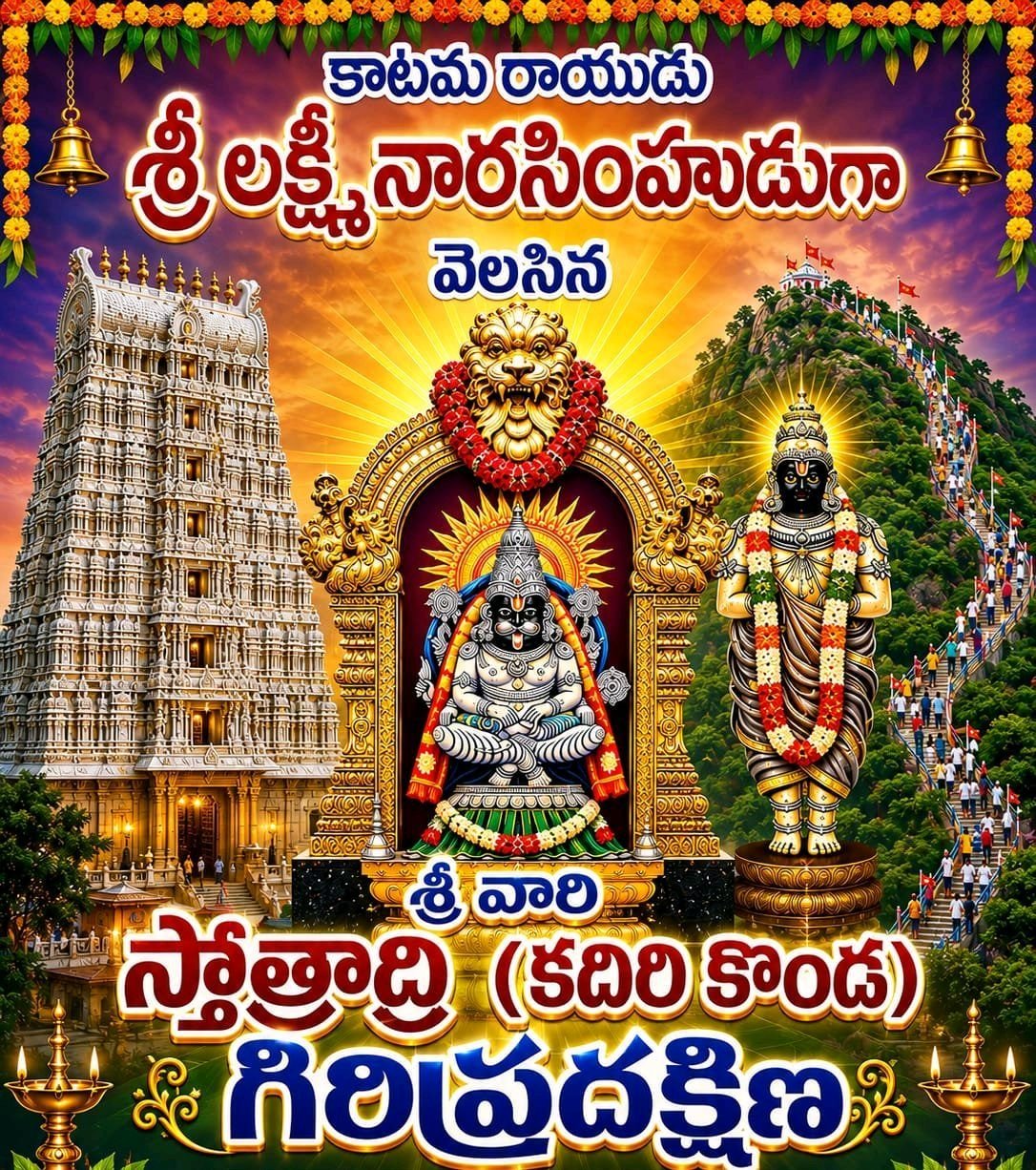 స్తోత్రాద్రి గిరిప్రదక్షిణ 15.09.26 ఉదయం 6:గం ప్రారంభం!