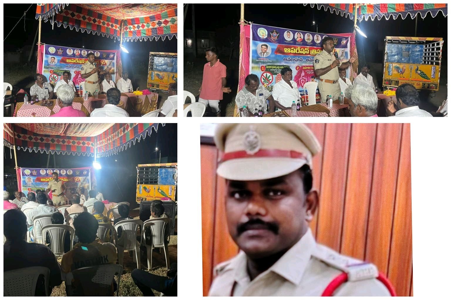 మధనంబేడు గ్రామంలో ప్రజలకు అవగాహన కల్పించిన సత్యవేడు SI