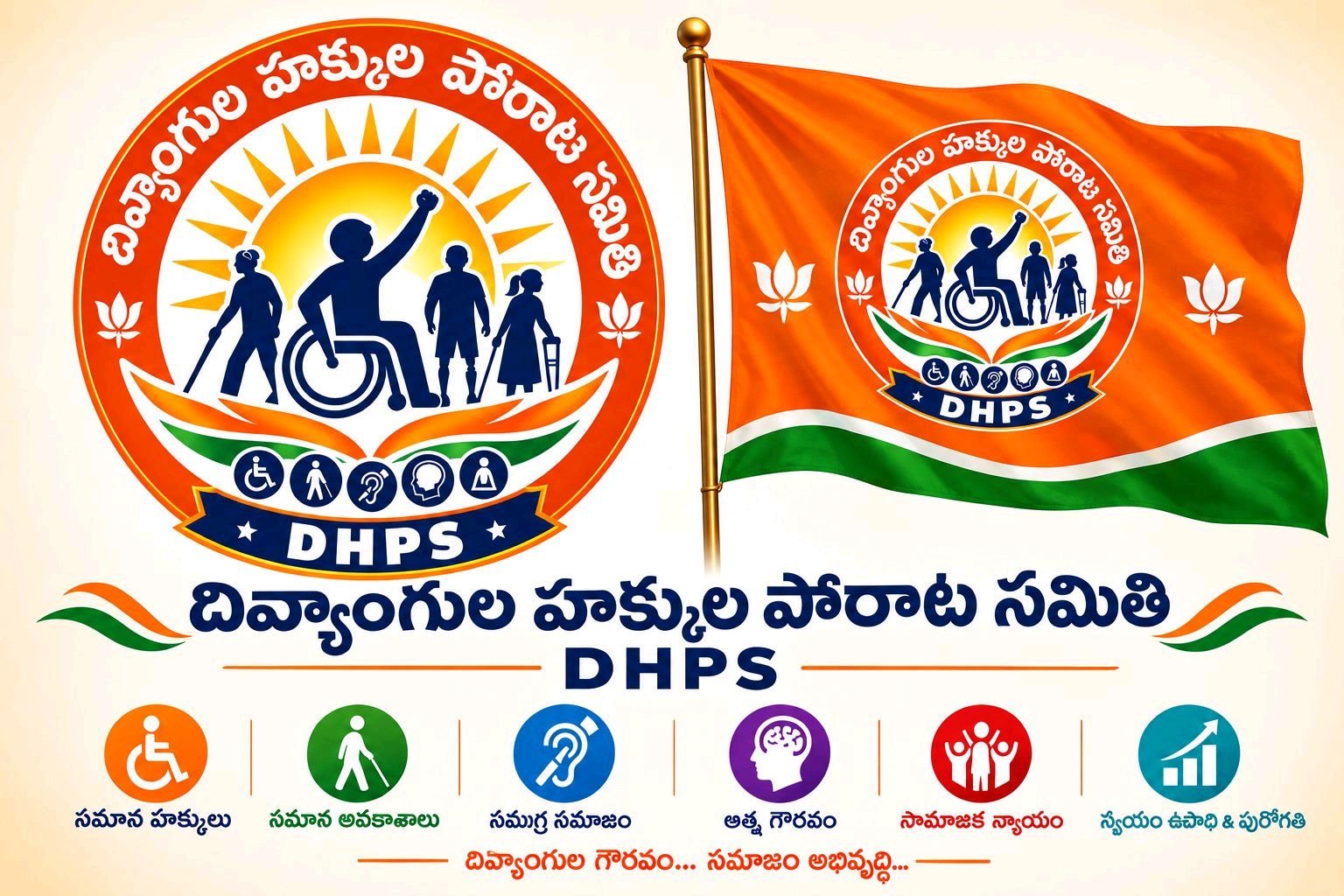 దివ్యాంగుల హక్కుల పోరాట సమితి (DHPS)గా నూతన రూపం