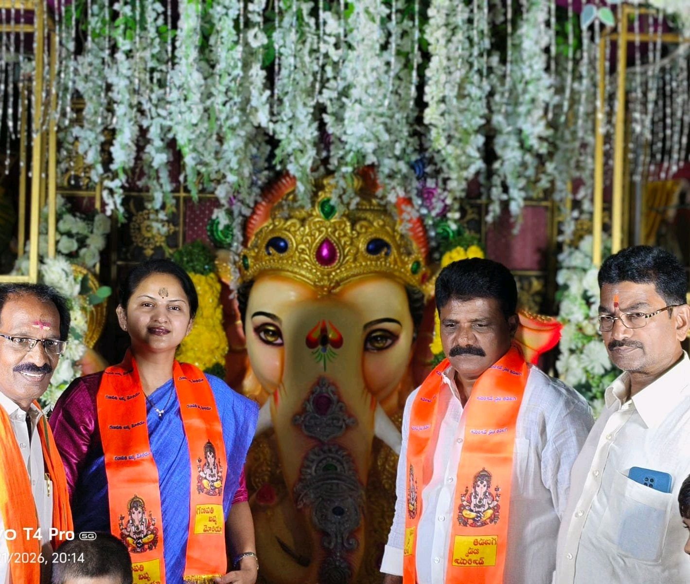 33వ విఘ్నేశ్వర పూజలో పాల్గొన్న జనసేన  నాయకులు బాడిత శంకర్