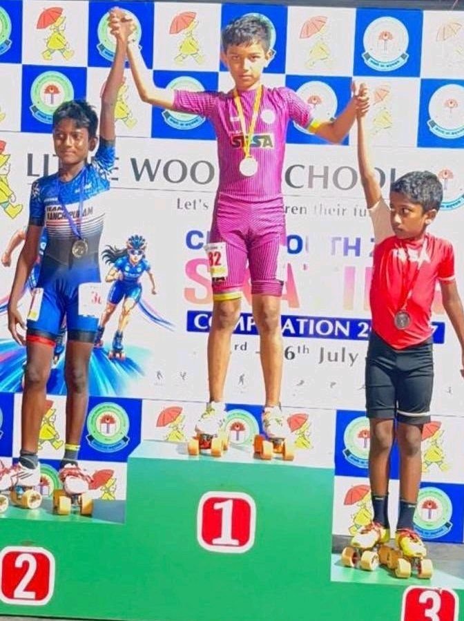 CBSE స్కూల్ సౌత్ జోన్ ఆటల పోటీల్లో స్వర్ణ పతకం, రజిత పతకం