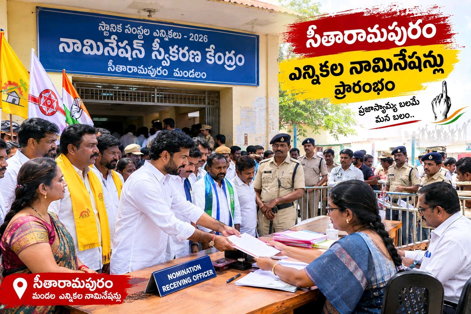 సీతారామపురం 2వ రోజులు నామినేషన్  సంఖ్య 36  వివరాలు