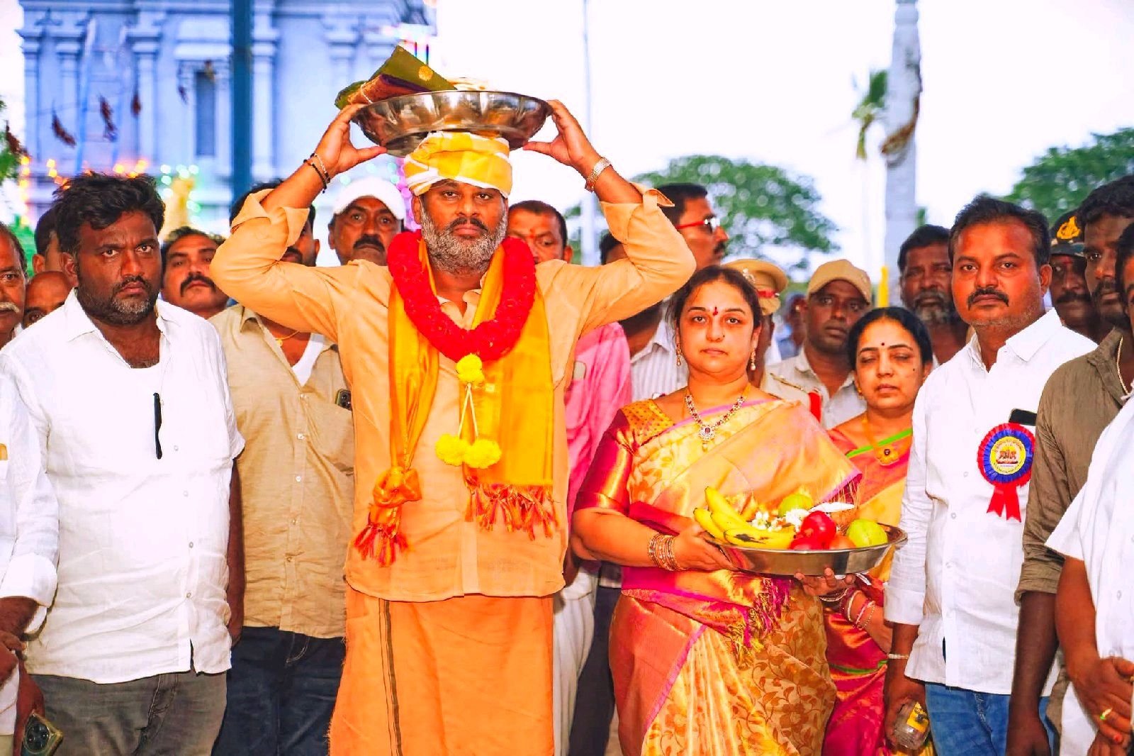 శ్రీనివాస కల్యాణ మహోత్సవంలో పాల్గొన్న మంత్రి దంపతులు