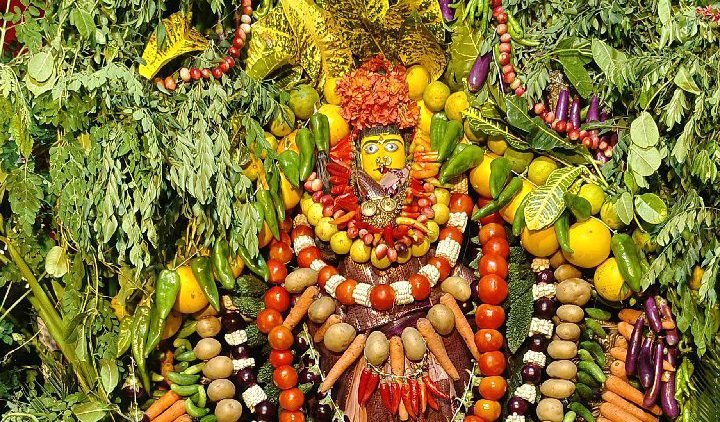 శాఖంబరి దేవిగా దర్శనం యిచ్చిన లోకమాత పార్వతి దేవి