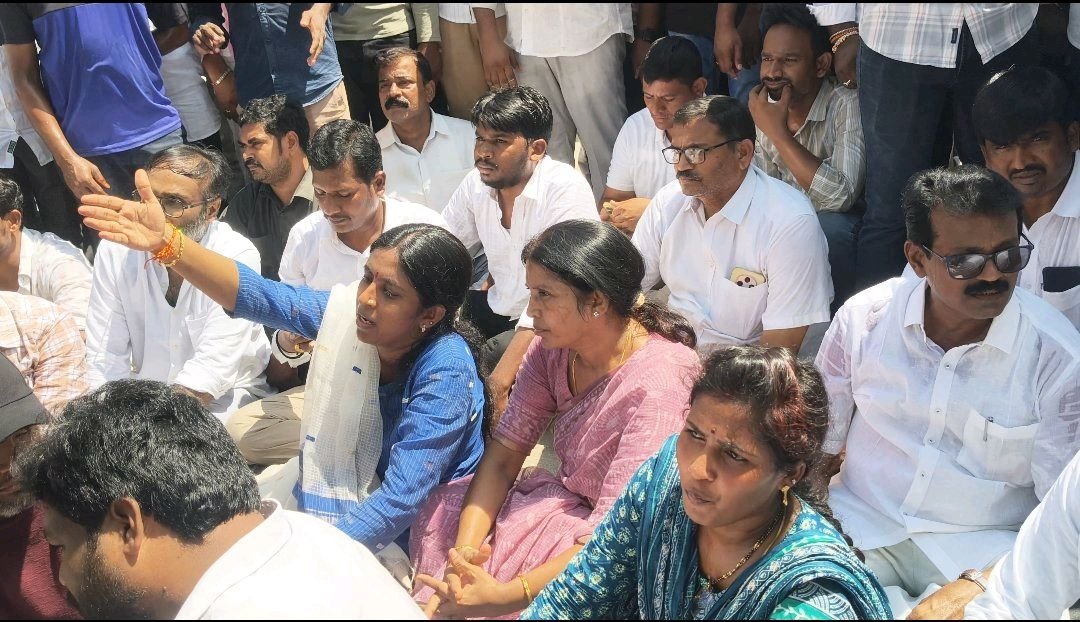 కనిగిరిలో ఉద్రుక్త  పరిస్థితి టిడిపి వైసిపి నేతల వాగ్వాదం